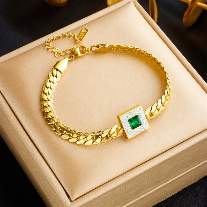 Elegante gouden armband met verfijnd ontwerp