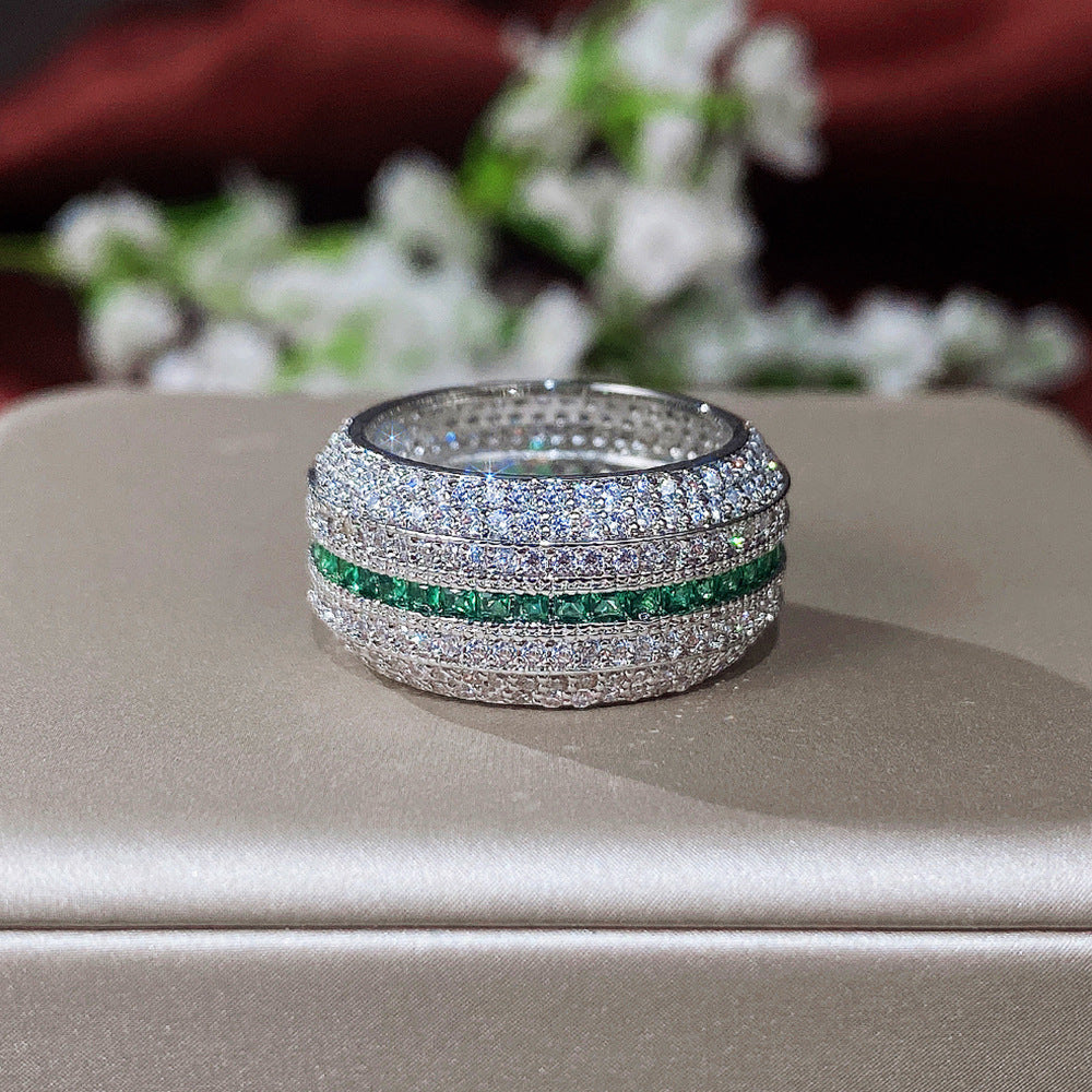 Elegante ring van wit goud met verfijnd ontwerp