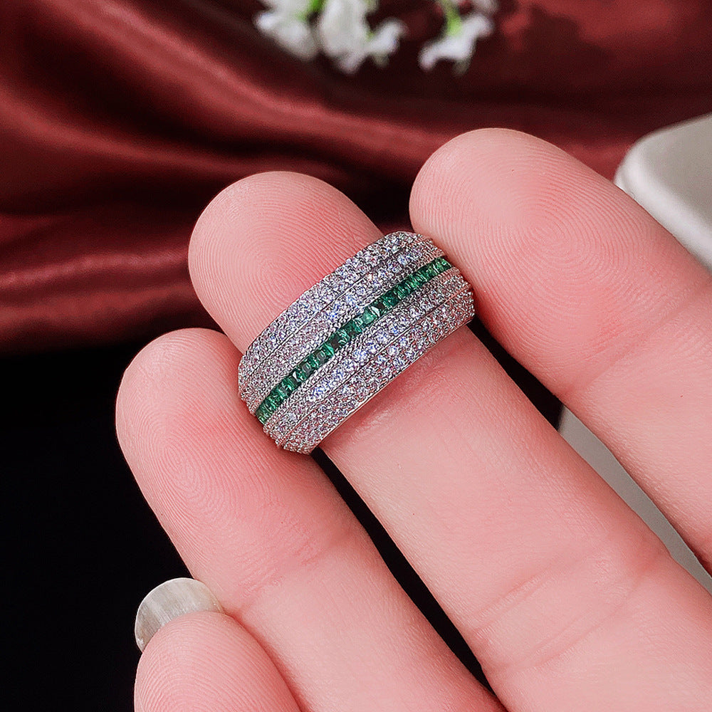 Elegante ring van wit goud met verfijnd ontwerp