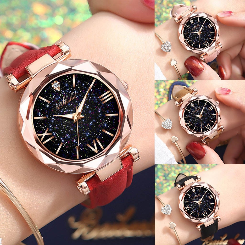 Trendy roségouden horloge