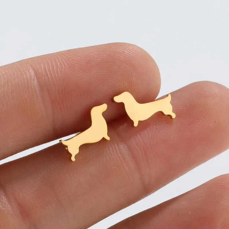 Dachshund Stud Oorbellen