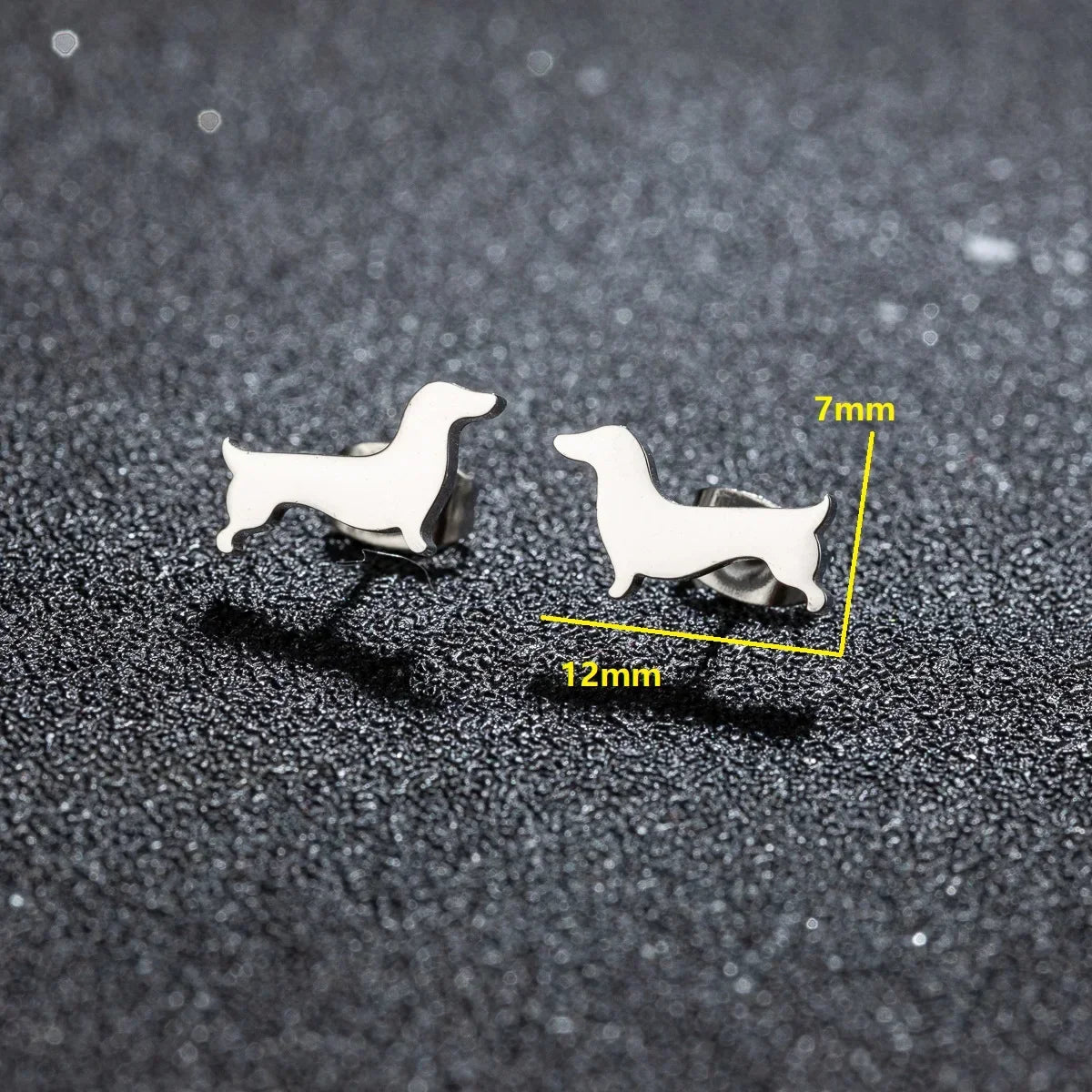 Dachshund Stud Oorbellen