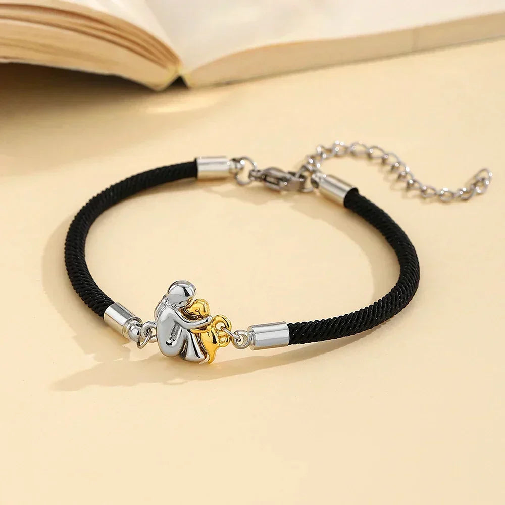 Elegante zilveren armband met hondencharme