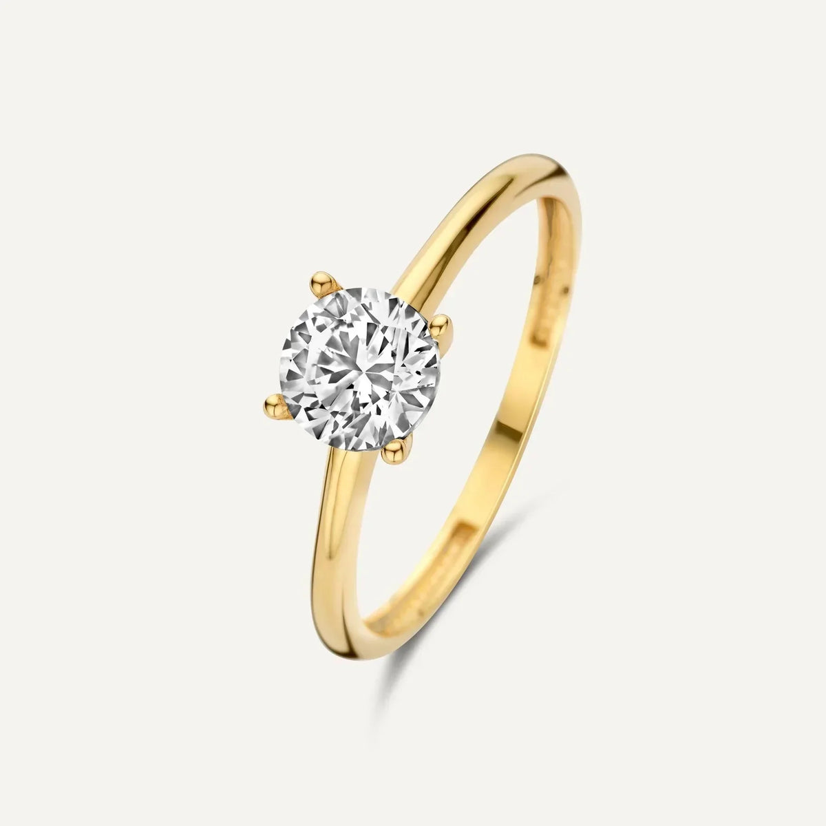 Elegante ring van wit goud met verfijnde details