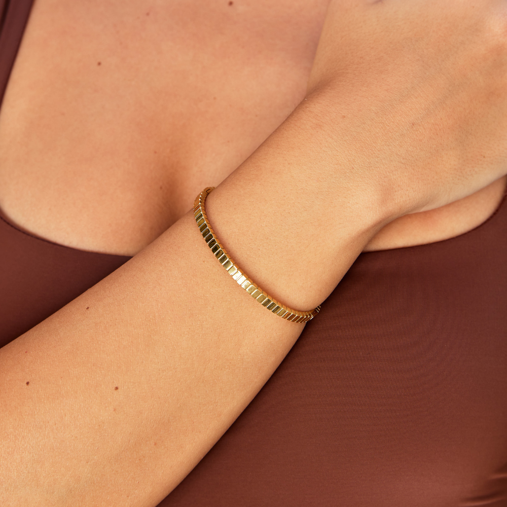 Gouden armband met verfijnde eenvoud