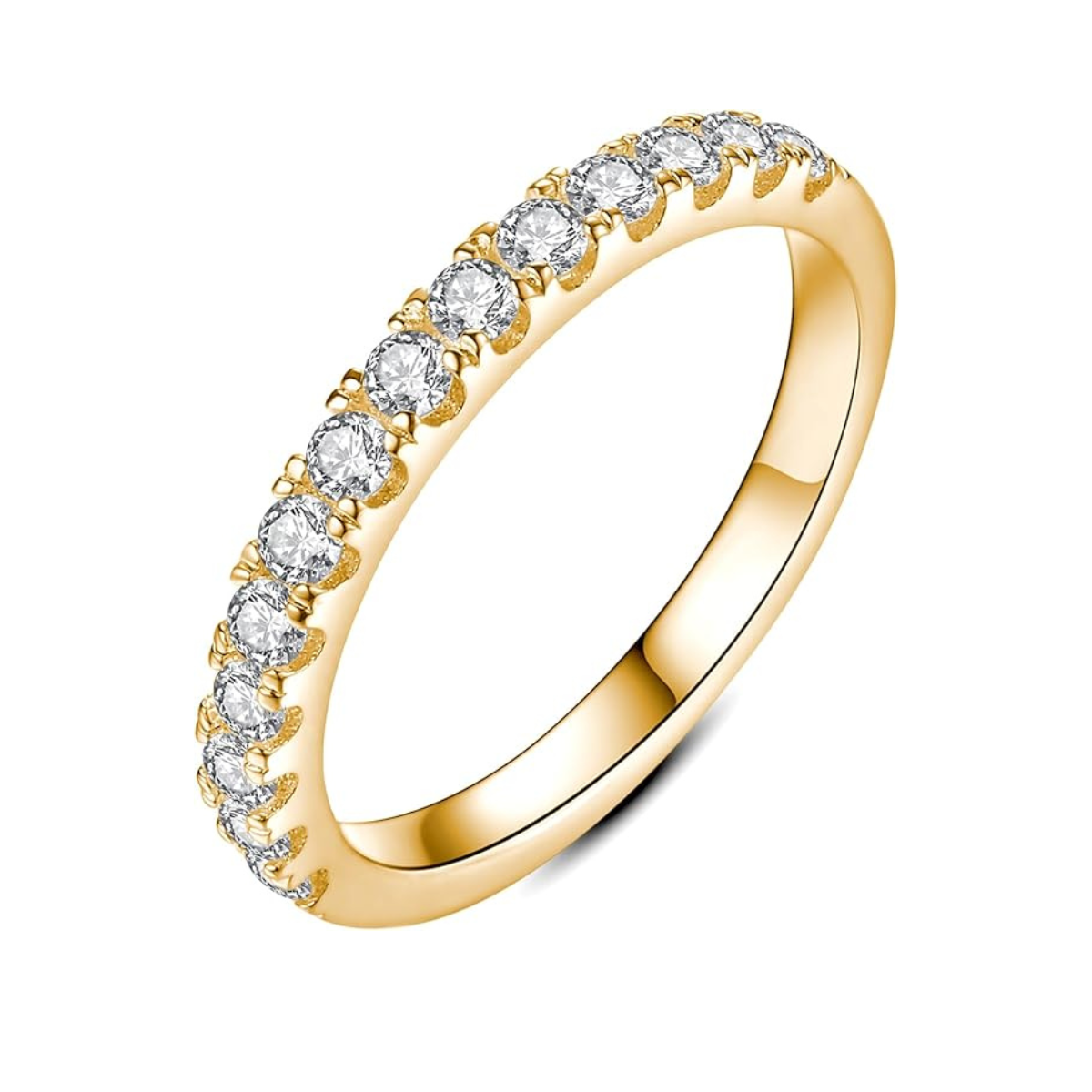 Elegante witgouden ring met verfijnd ontwerp