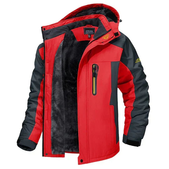 Waterafstotende Winterjas Heren Fleece Gevoerd Capuchon