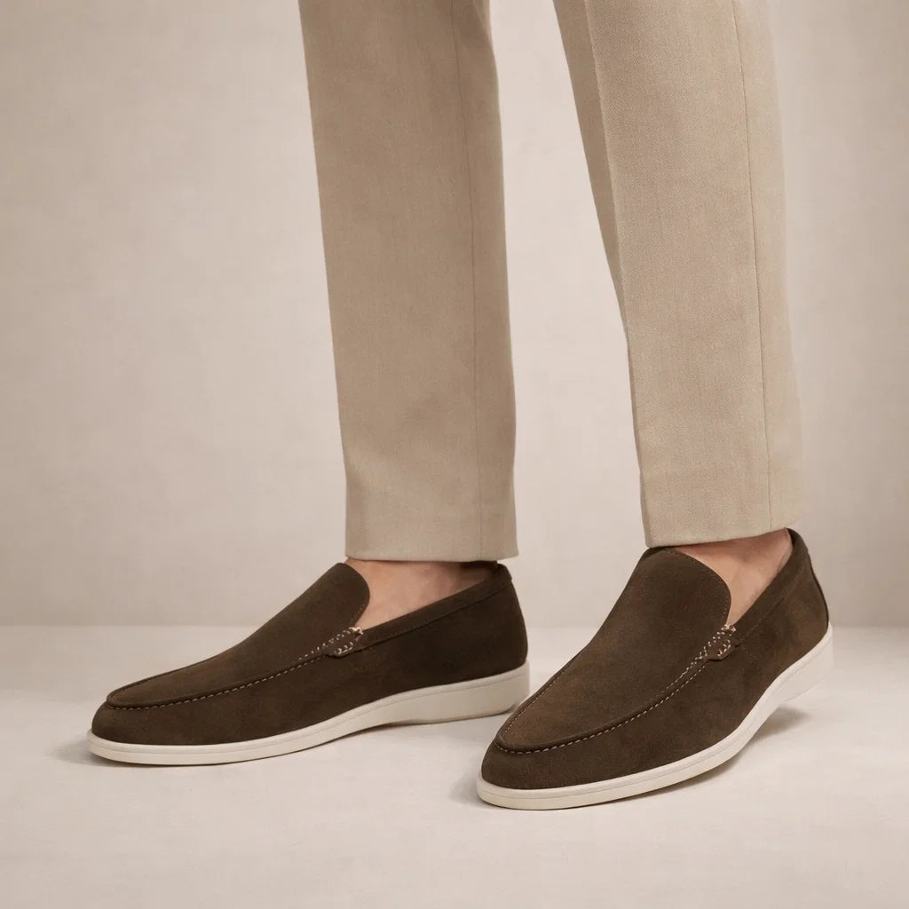 Casual loafers Heren Regular Fit Bovenwerk van leer Instapmodel