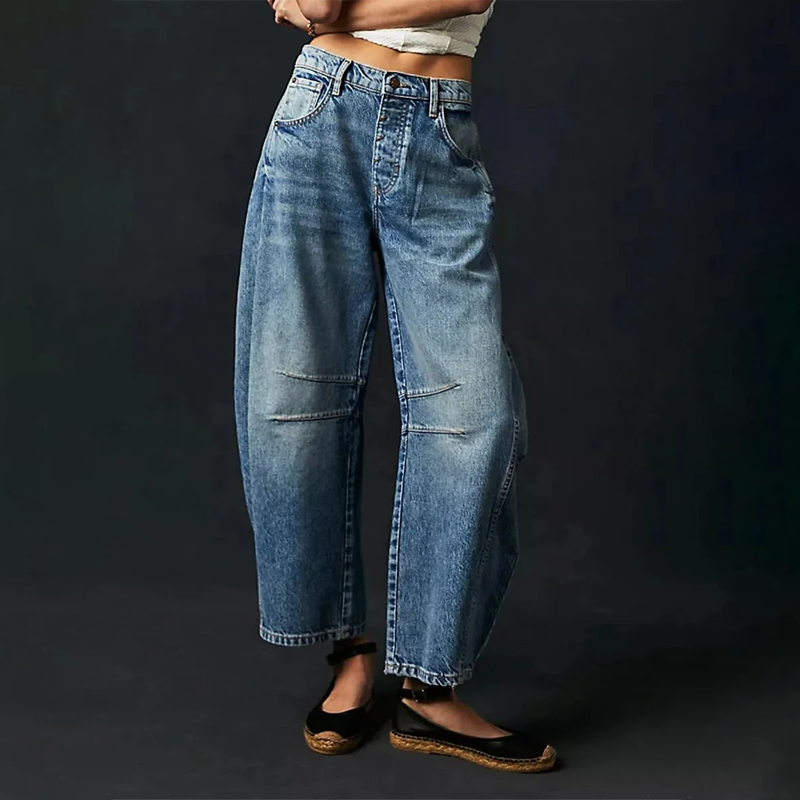 Comfortabele Wijde Broek Voor Dames Met Relaxte Pasvorm