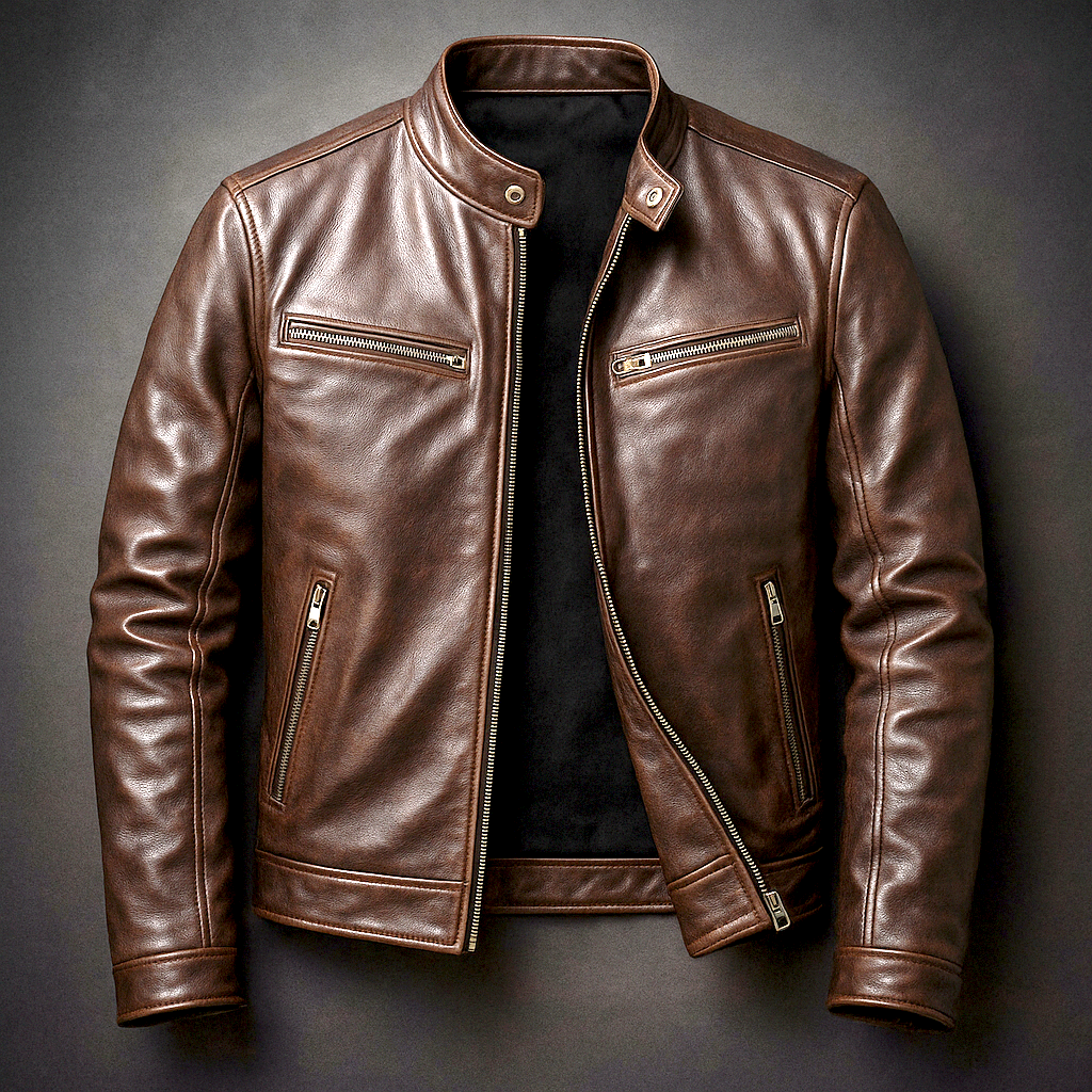 Heren Slim Fit Jas Met Rits Voor Lente En Zomer