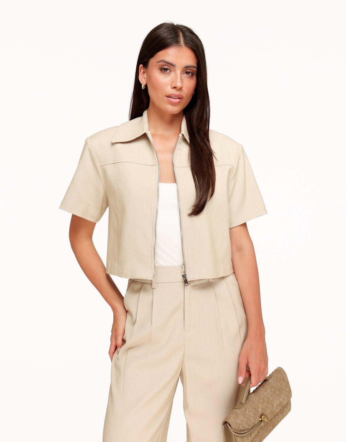 Beige Studio Rits SS - Jasje