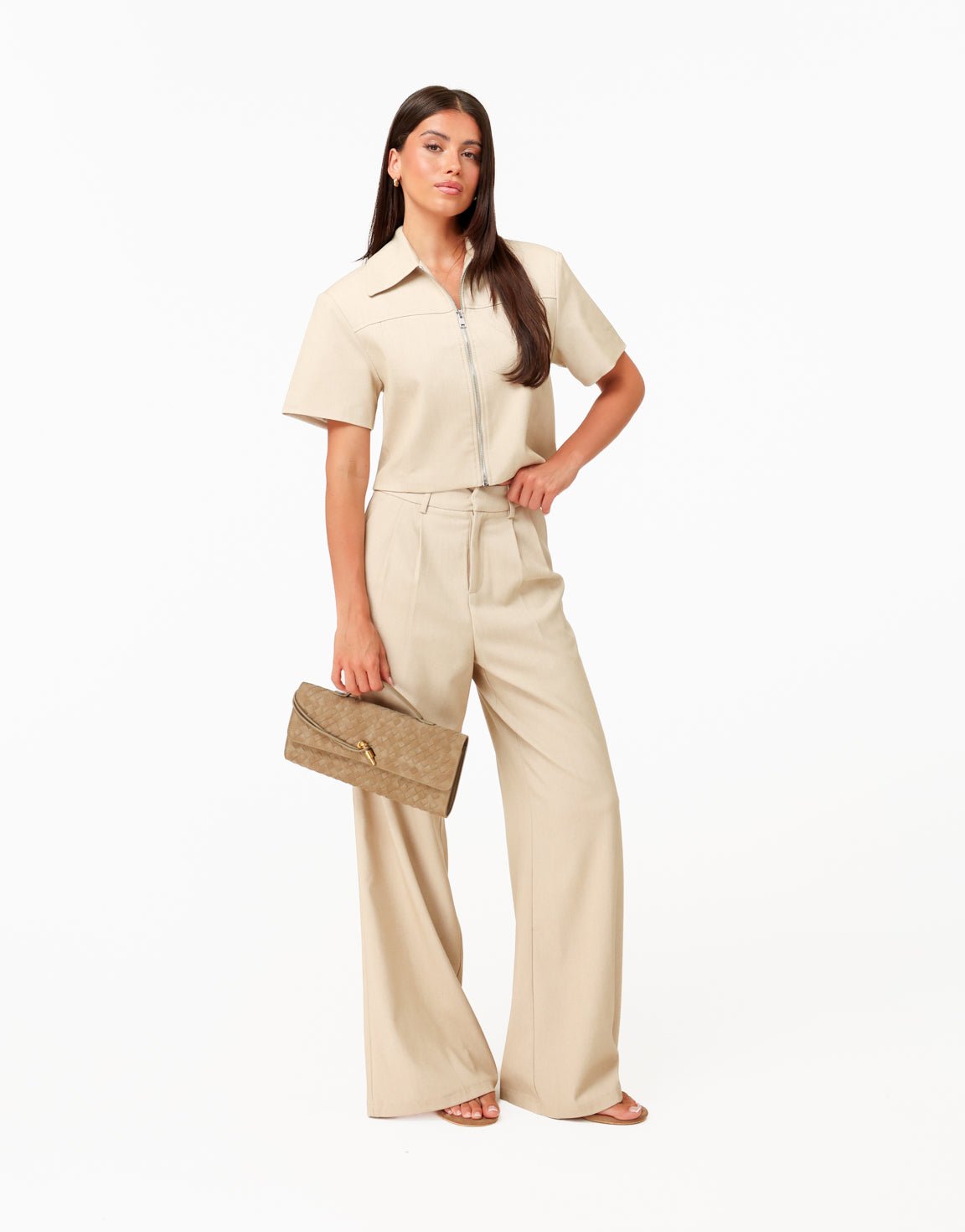 Beige Studio Rits SS - Jasje