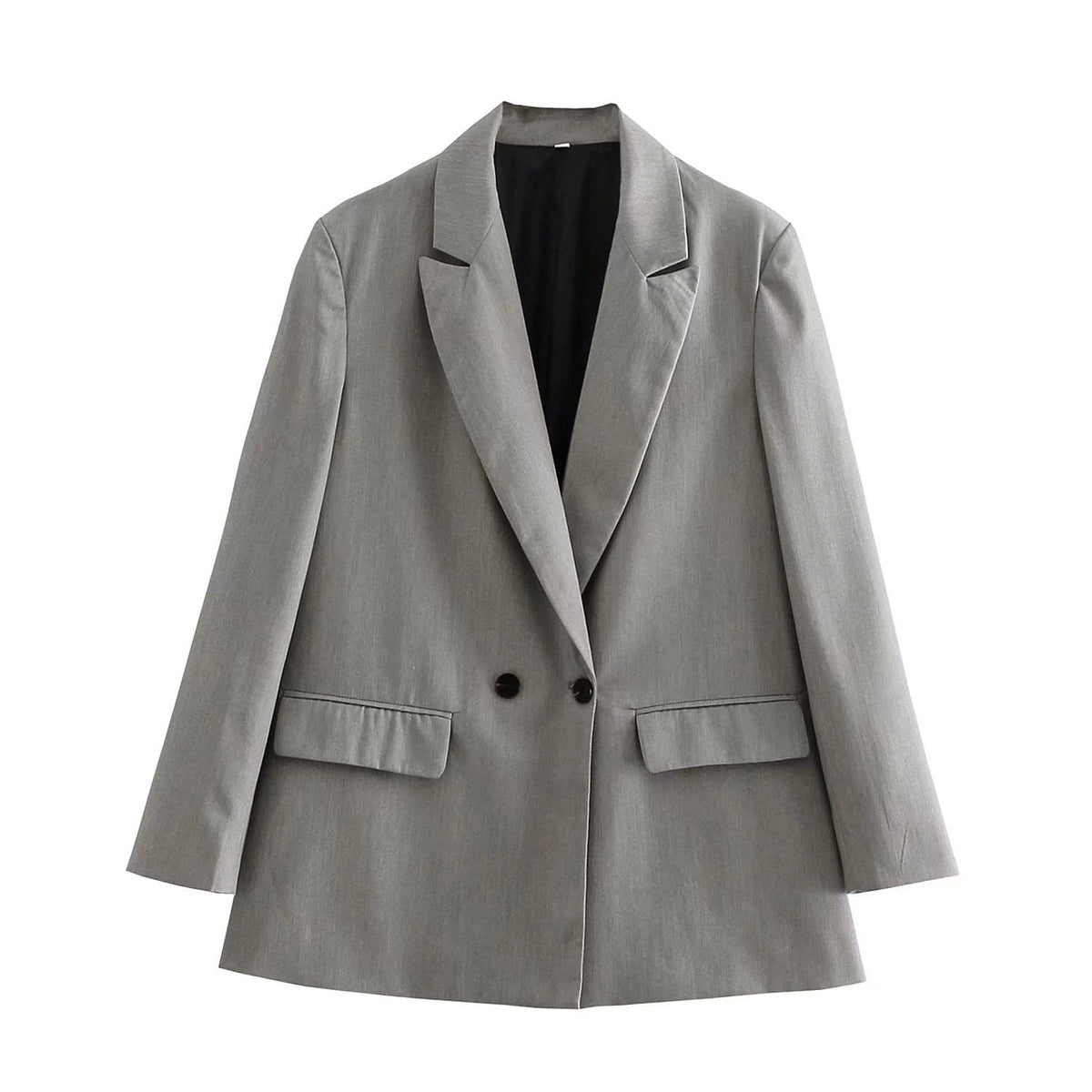 Blazer voor Vrouwen met Dubbele Rij Knopen en Regular Fit