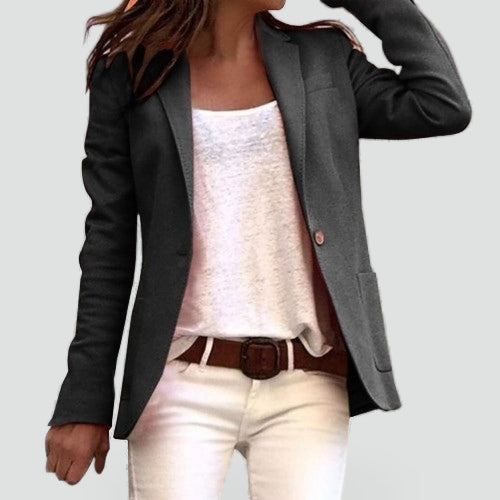 Blazer voor Vrouwen met Slim Fit en Klassiek Revers