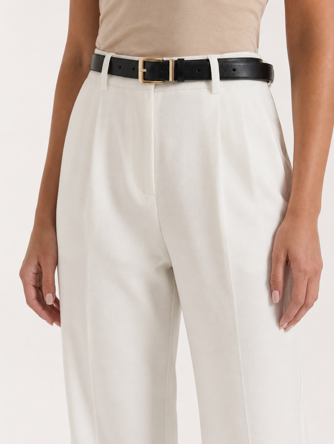 Broek Dames Hoge Taille Wijde Pijpen Casual Formeel