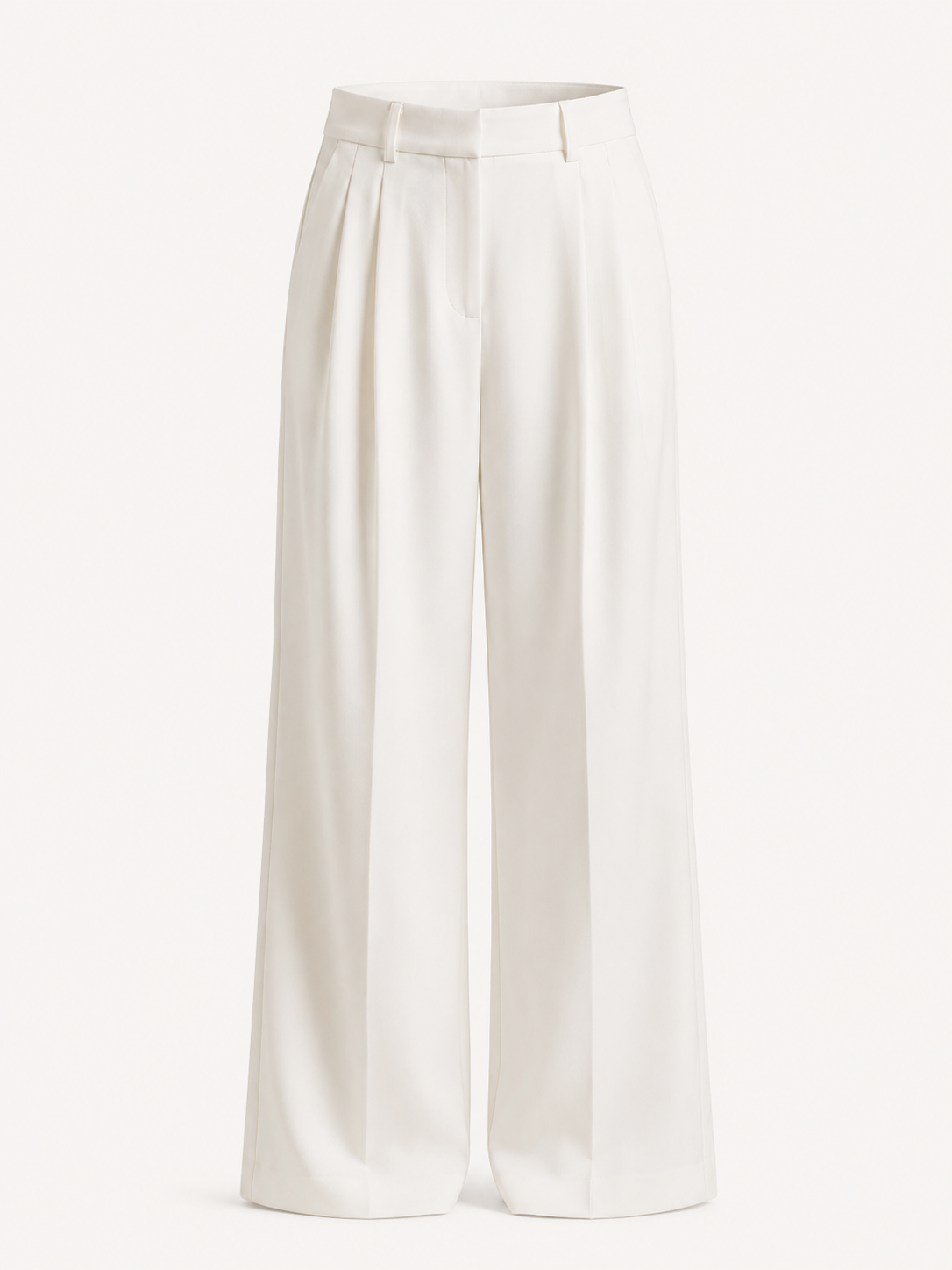 Broek Dames Hoge Taille Wijde Pijpen Casual Formeel
