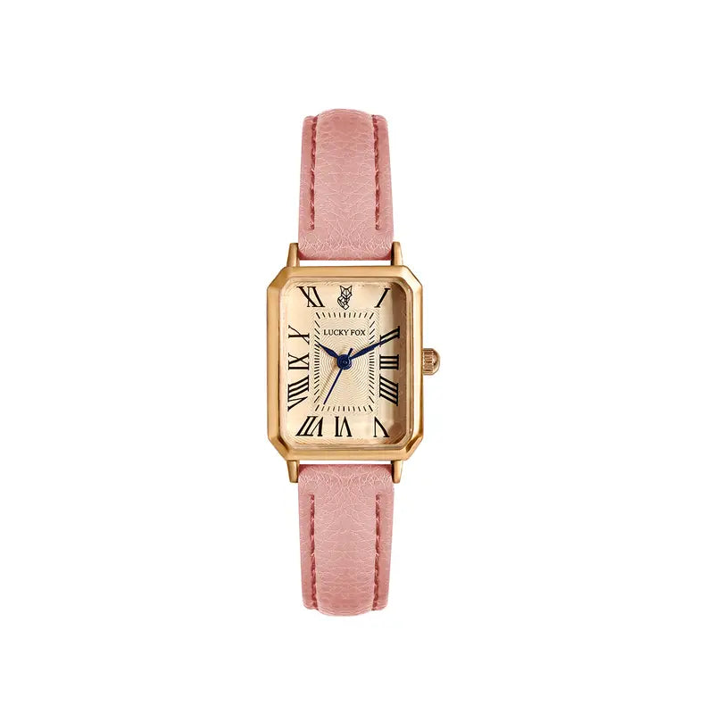 Elegante gouden horloge met een verfijnd steentje