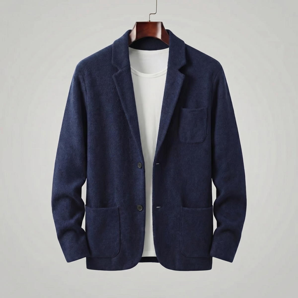 Casual Tailored Fit Jasje Heren Lapel Kraag