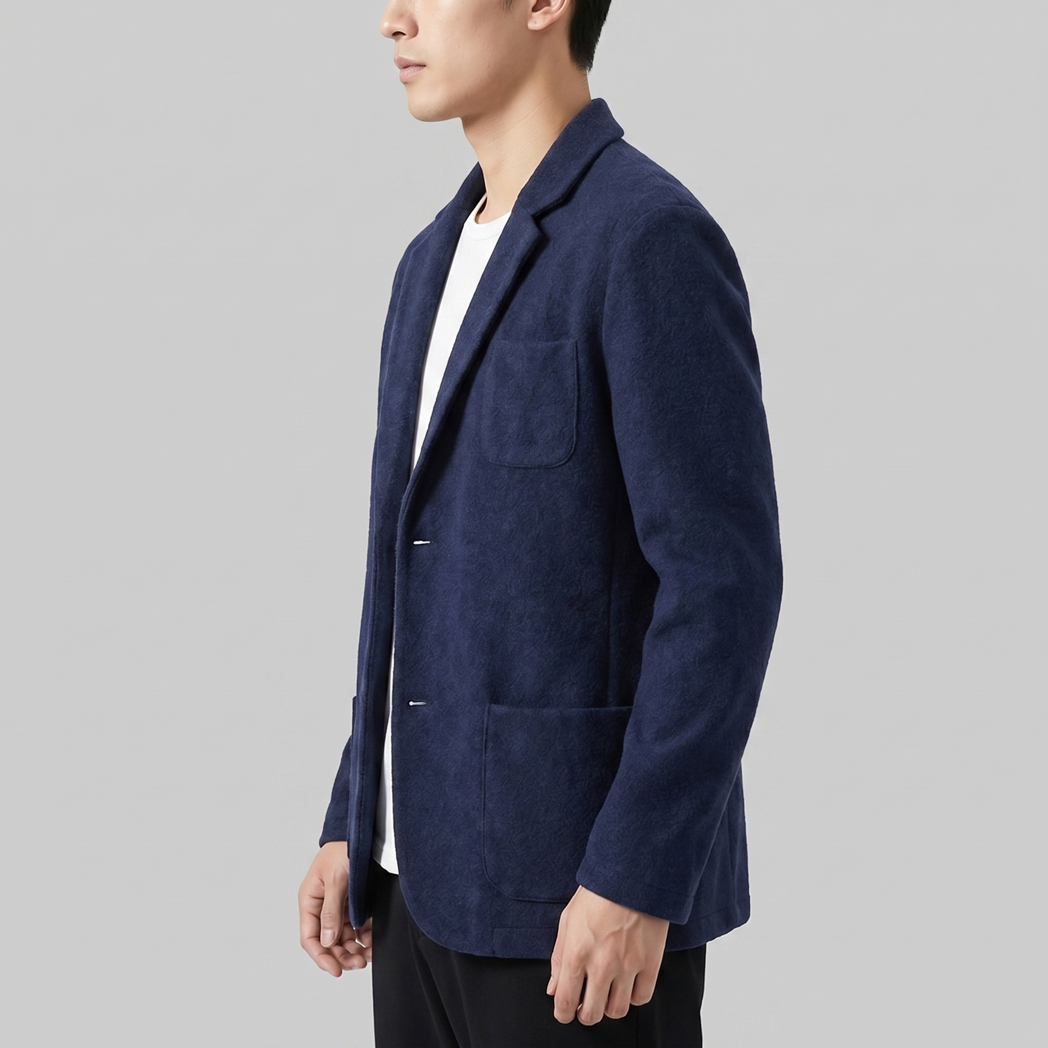 Casual Tailored Fit Jasje Heren Lapel Kraag
