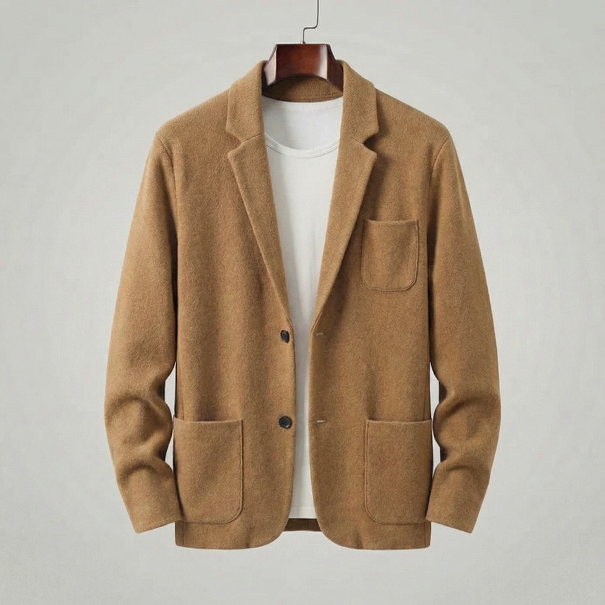 Casual Tailored Fit Jasje Heren Lapel Kraag