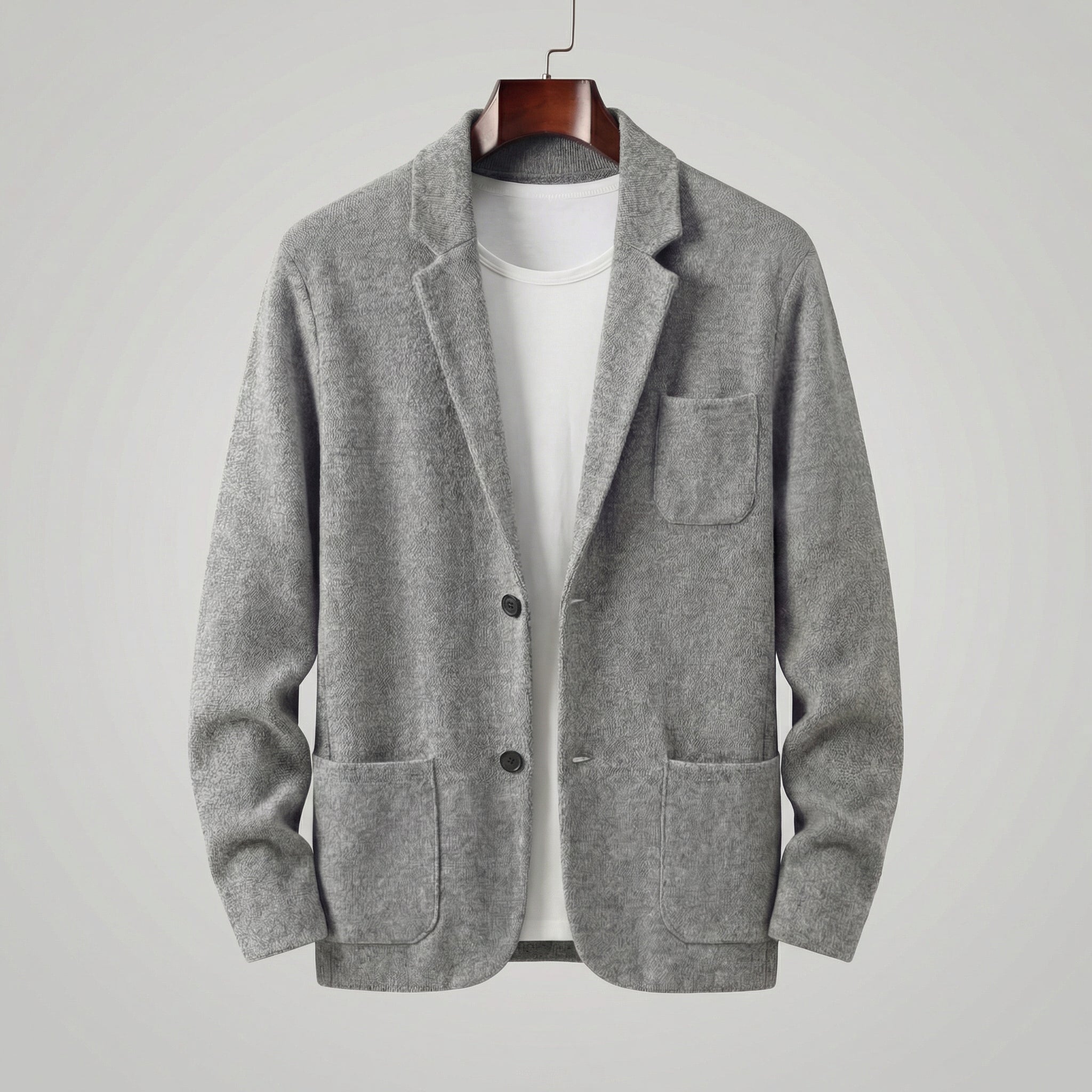Casual Tailored Fit Jasje Heren Lapel Kraag
