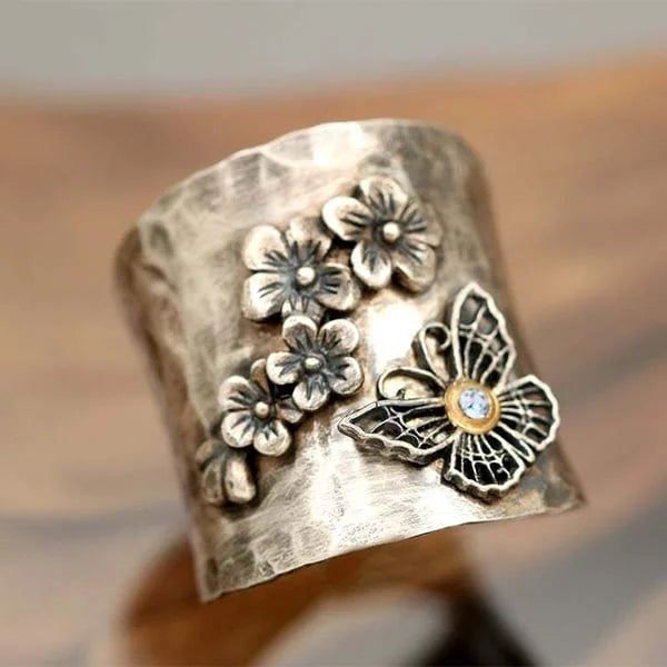 Bijenbloem Vlinder Brede Ring