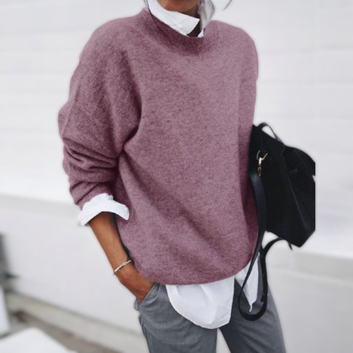 Comfortabele Dames Sweater met Kasjmier voor een stijlvolle look
