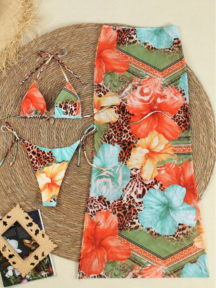Dames Bikini Set Tropische Print