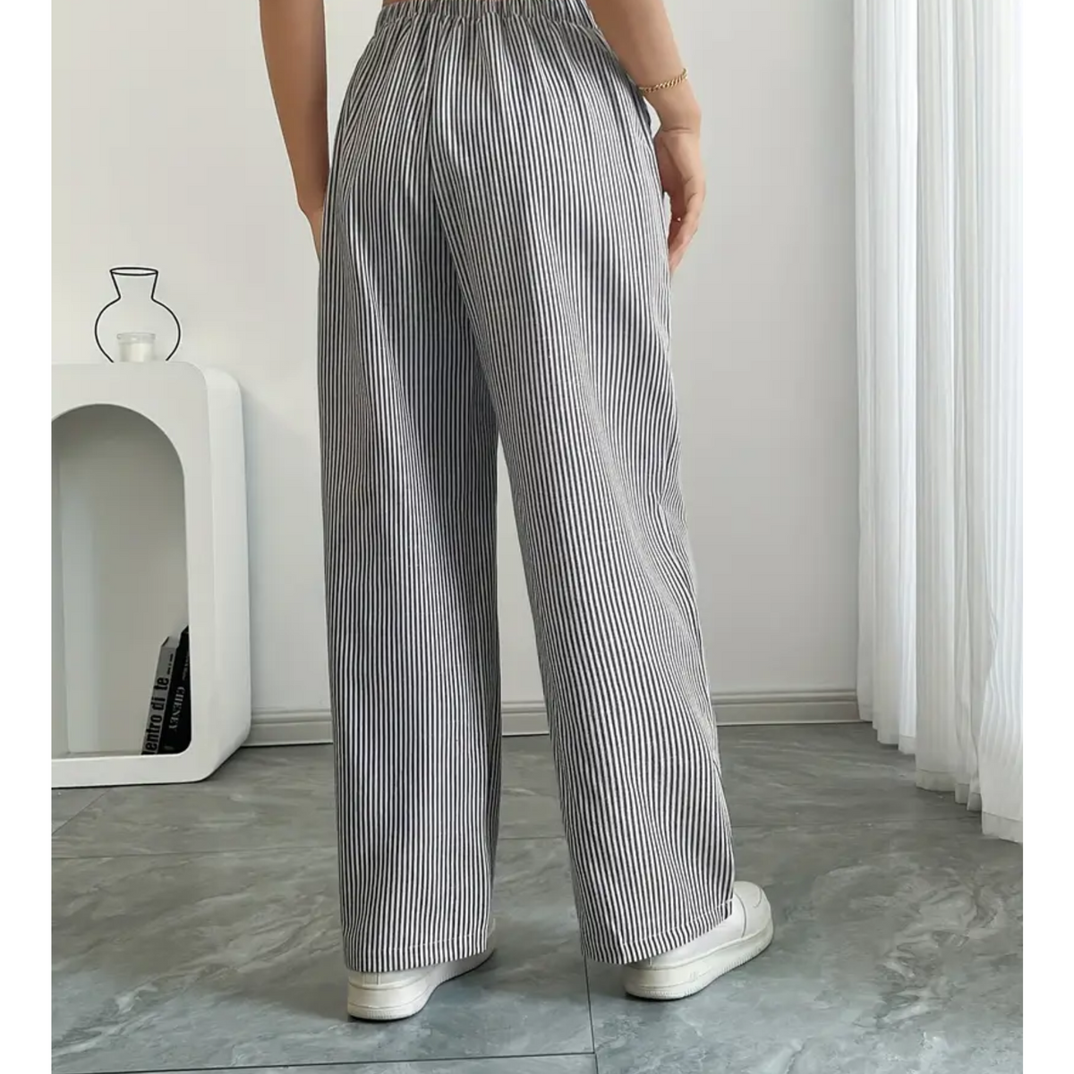 Dames Linnen Brede Broek
