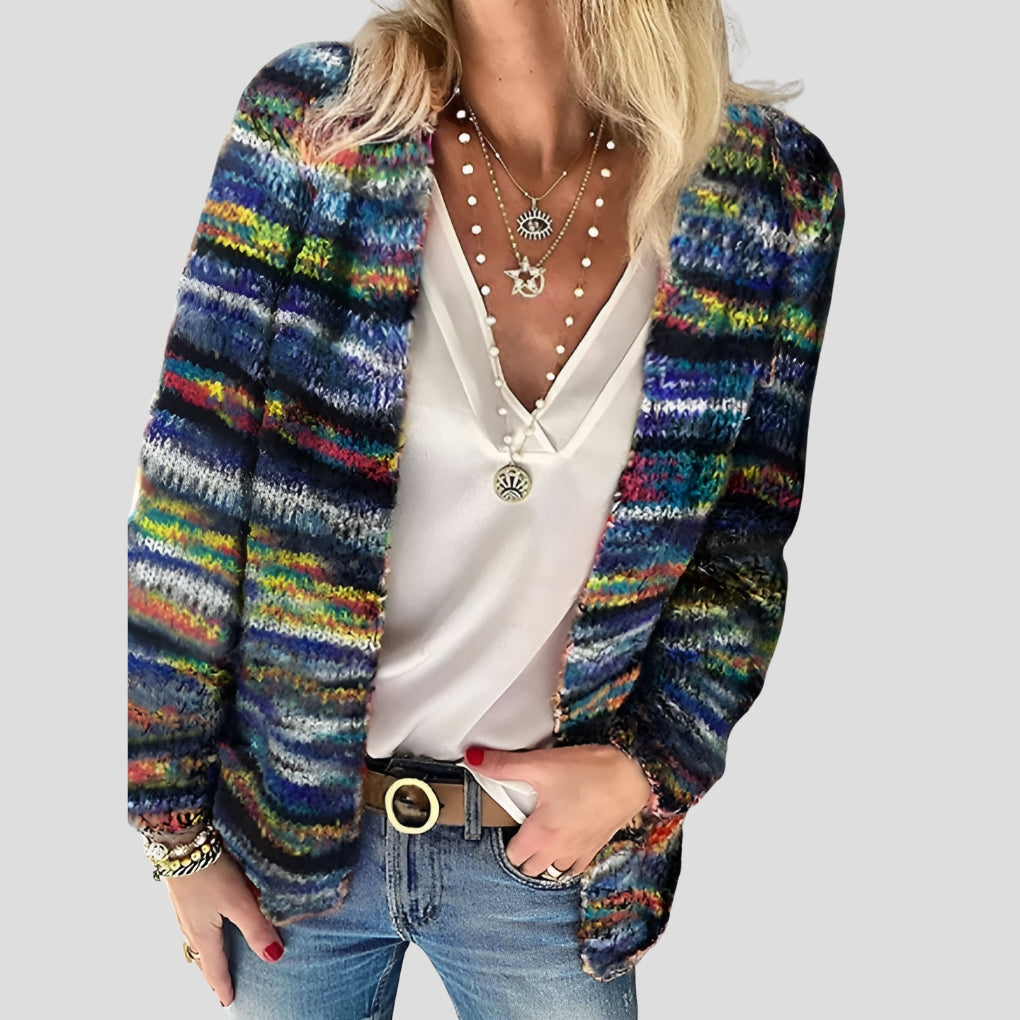 Dames Vest met Gebreid Design en Zachte Stoffen voor Elegant Comfort