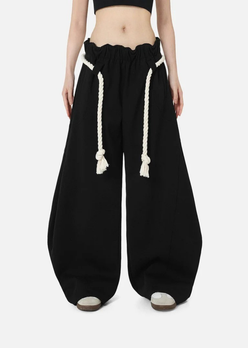 Dames Wide Leg Broek High Waist