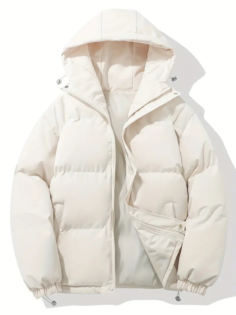 Dames winterjas met elegante pasvorm en gevoerde capuchon voor warmte