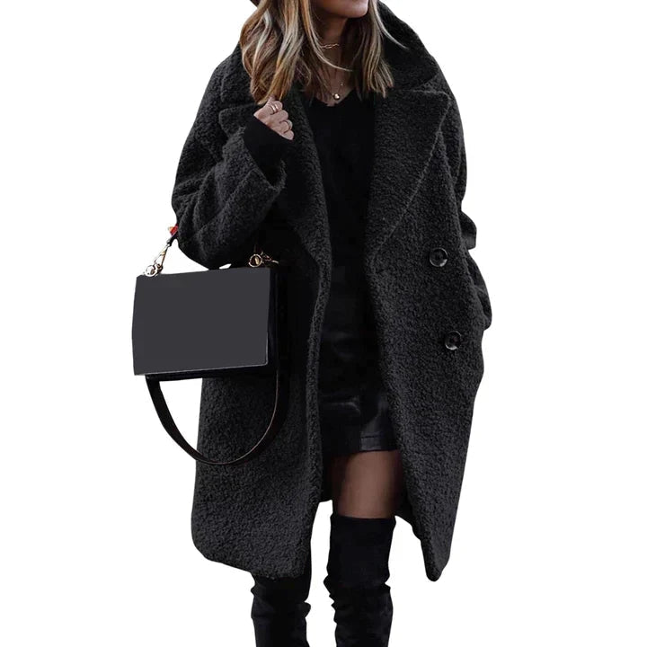 Damesjas met Mi-Lange Snit en Elegante Stijl voor Winter