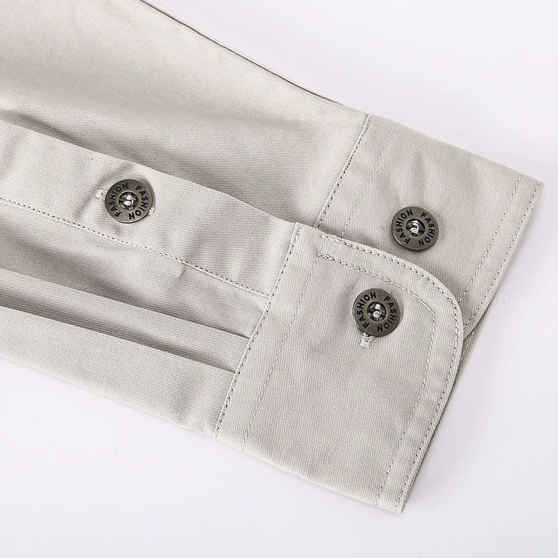 Heren Cargo Overshirt Tactisch Outdoor Overhemd Lange Mouw