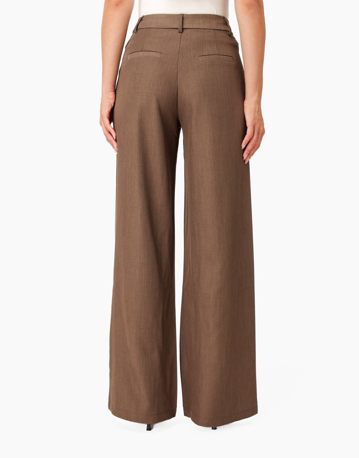 Donker Taupe Wijde Classic - Pantalon