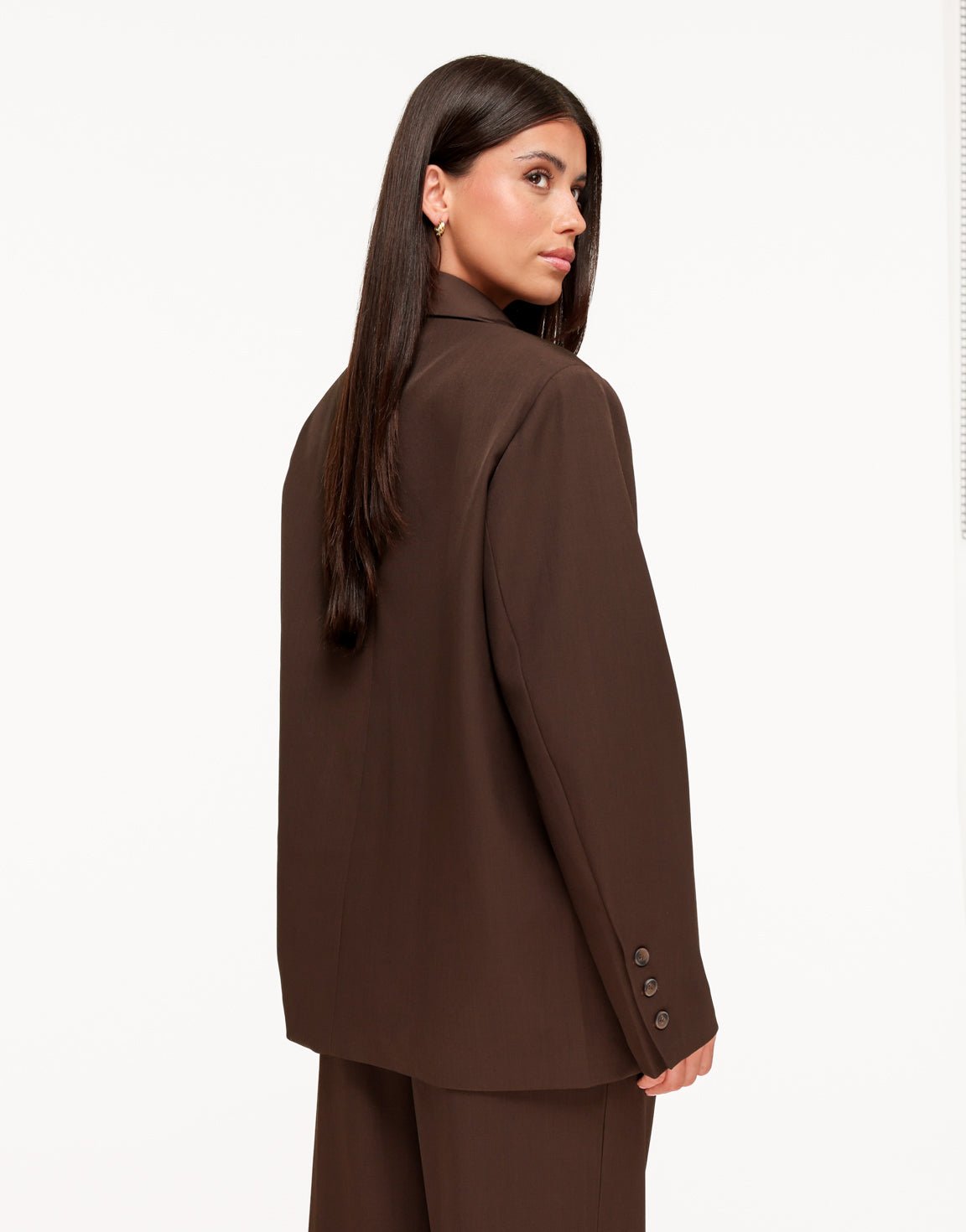 Donkerbruine Oversized Pasvorm - Blazer