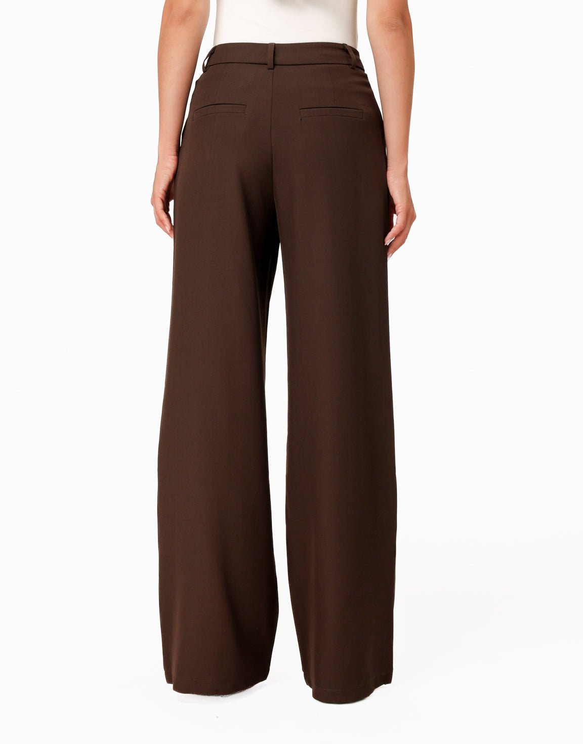 Donkerbruine Wijde Pasvorm - Pantalon