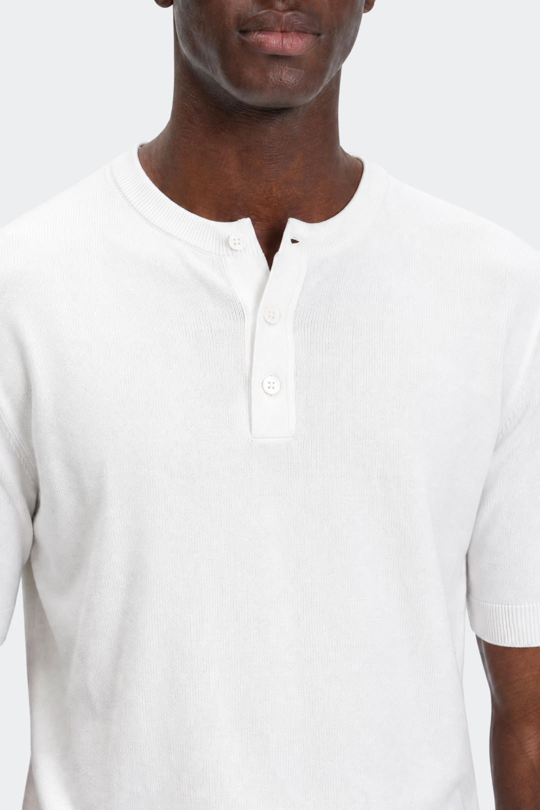Henley T-shirt Korte Mouwen Heren Casual