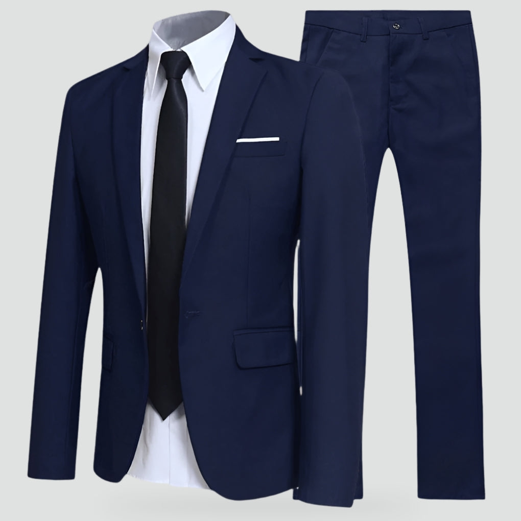 Heren Herenpak met Elegante Stijl voor een Comfortabele Pasvorm
