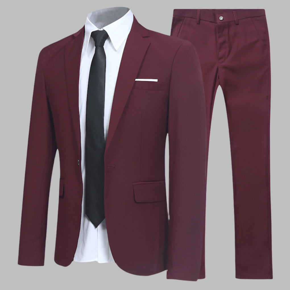 Heren Herenpak met Elegante Stijl voor een Comfortabele Pasvorm
