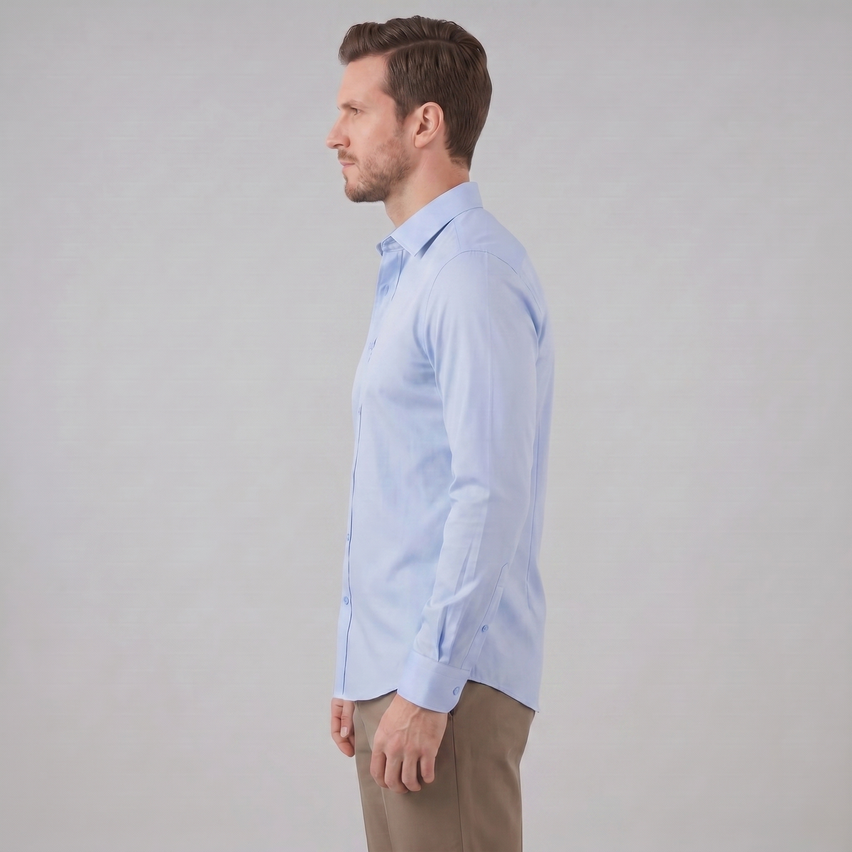 Heren Overhemd Slim Fit Lange Mouwen
