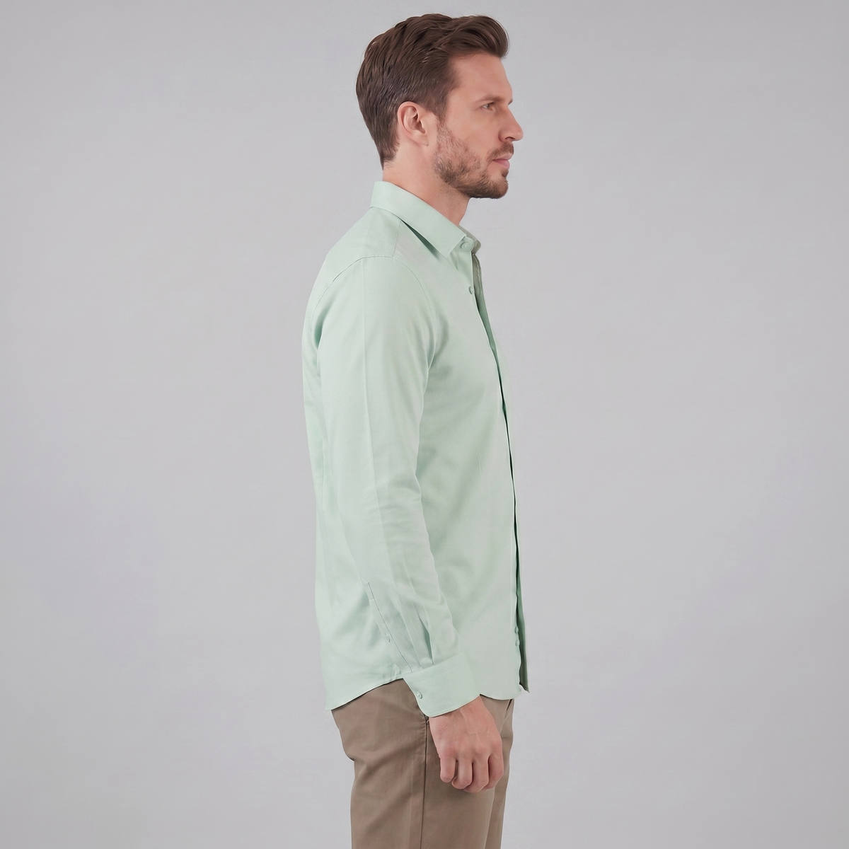 Heren Overhemd Slim Fit Lange Mouwen