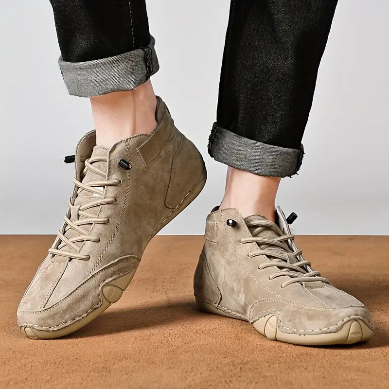 Heren Sneakers met Hoge Schacht en Vetersluiting
