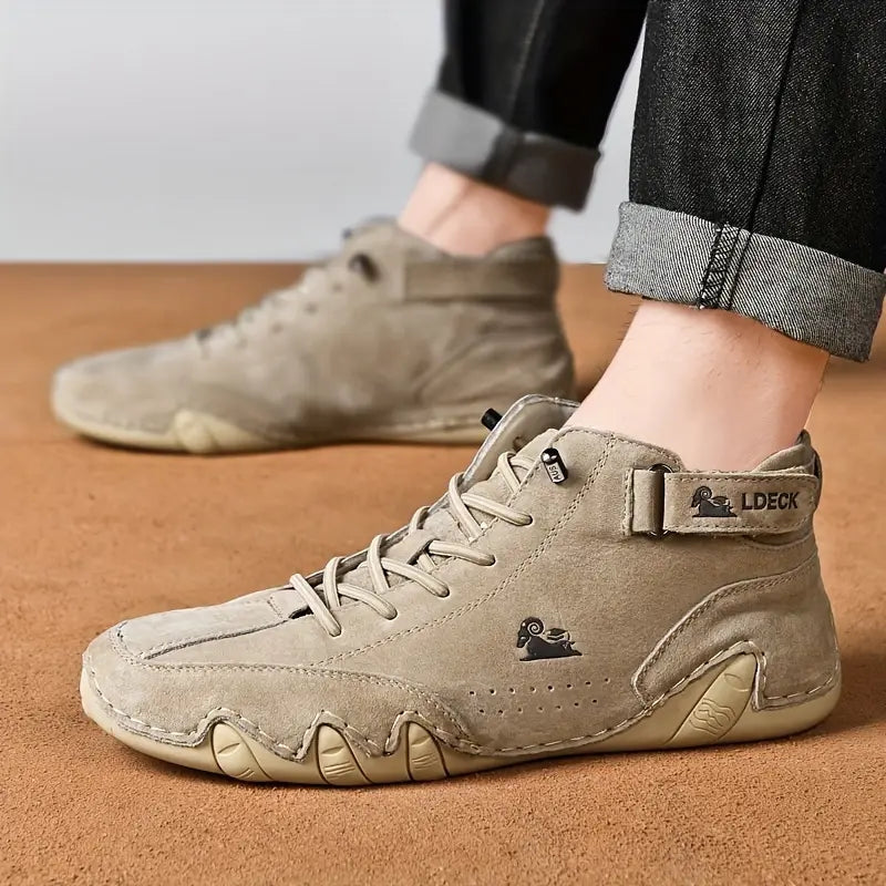Heren Sneakers met Hoge Schacht en Vetersluiting