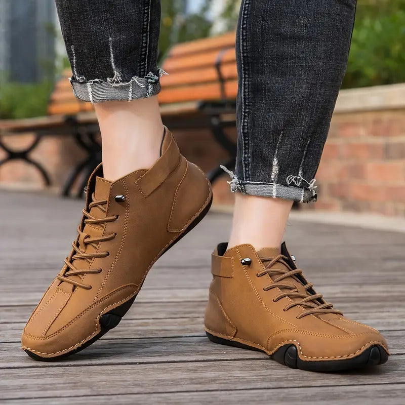 Heren Sneakers met Hoge Schacht en Vetersluiting
