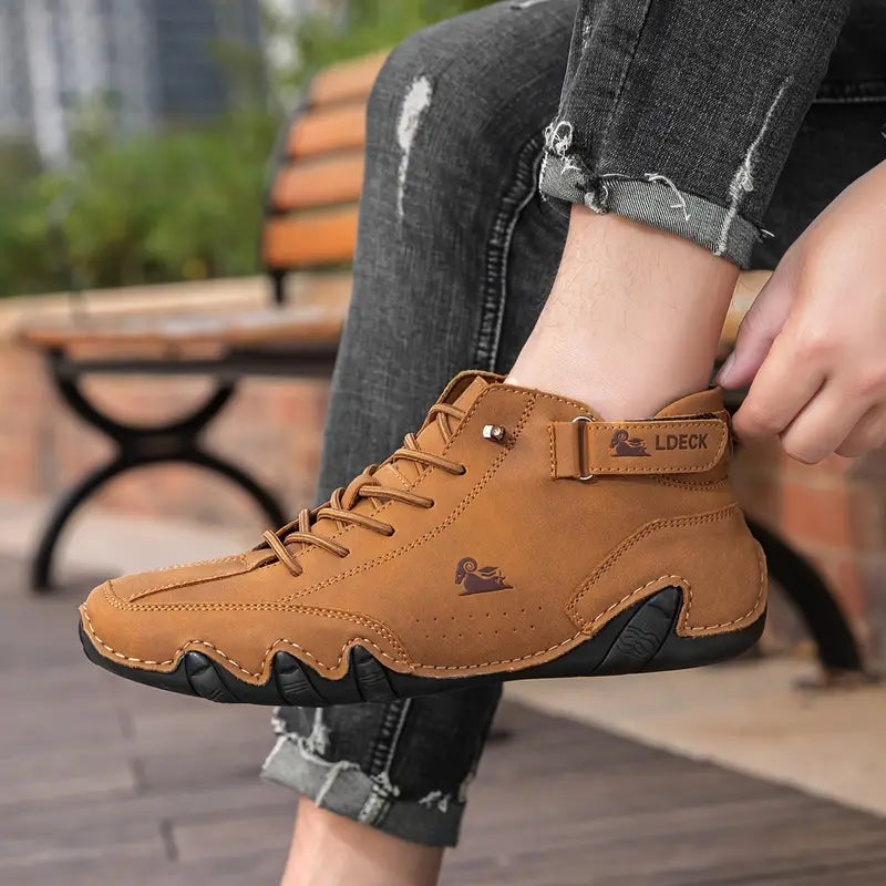 Heren Sneakers met Hoge Schacht en Vetersluiting
