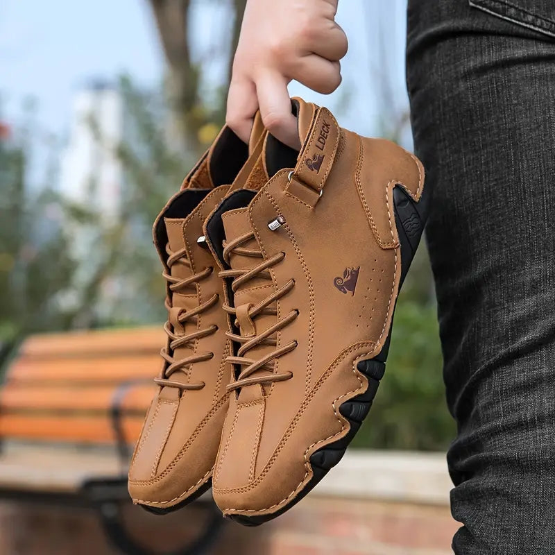 Heren Sneakers met Hoge Schacht en Vetersluiting