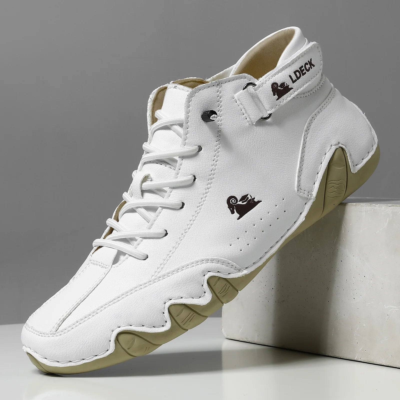 Heren Sneakers met Hoge Schacht en Vetersluiting