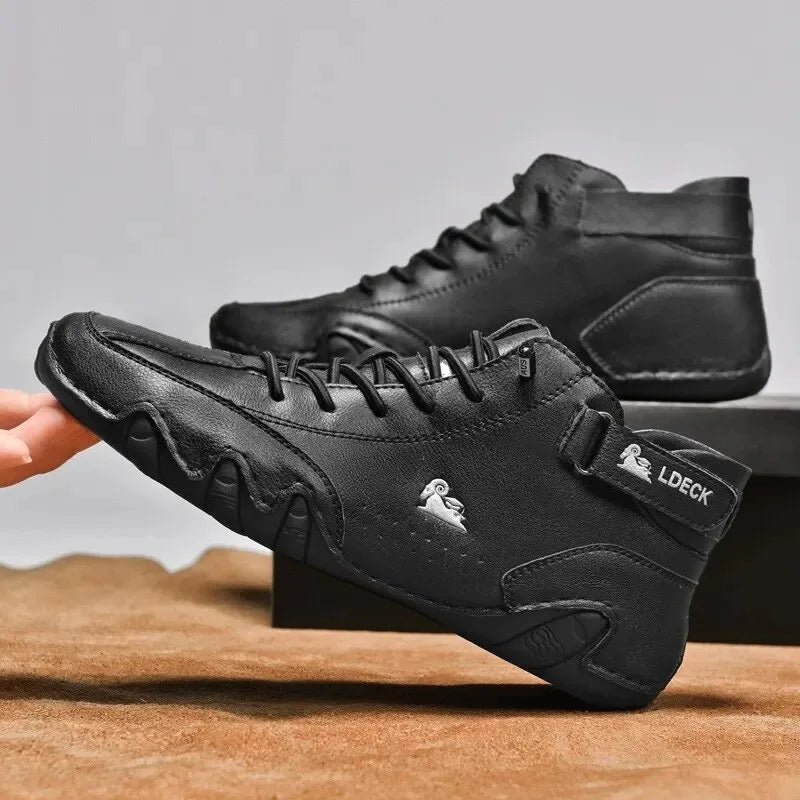 Heren Sneakers met Hoge Schacht en Vetersluiting