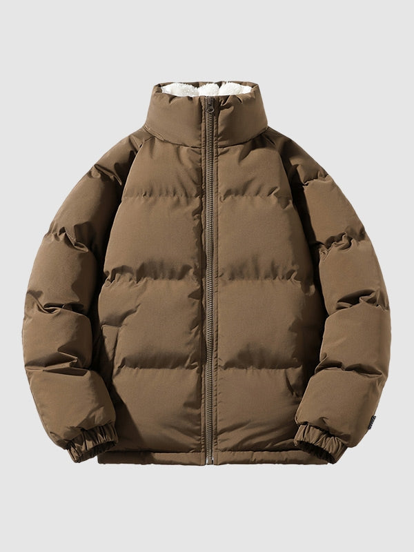 Heren Winterjas met Fleecevoering en Waterdicht Materiaal voor Jacket